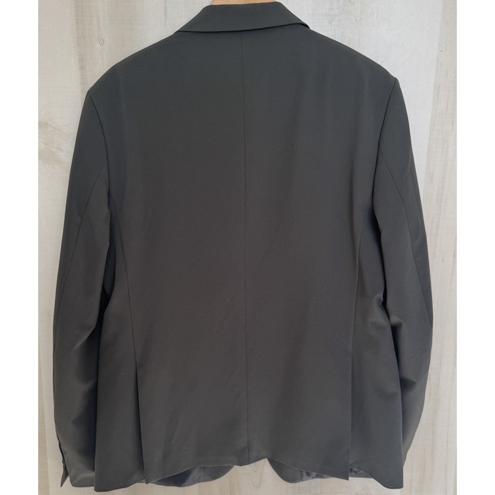 NEW Zara Blazer Sports Coat Jacket Lined Mens Size 44 Charcoal Gray - Picture 3 of 16
